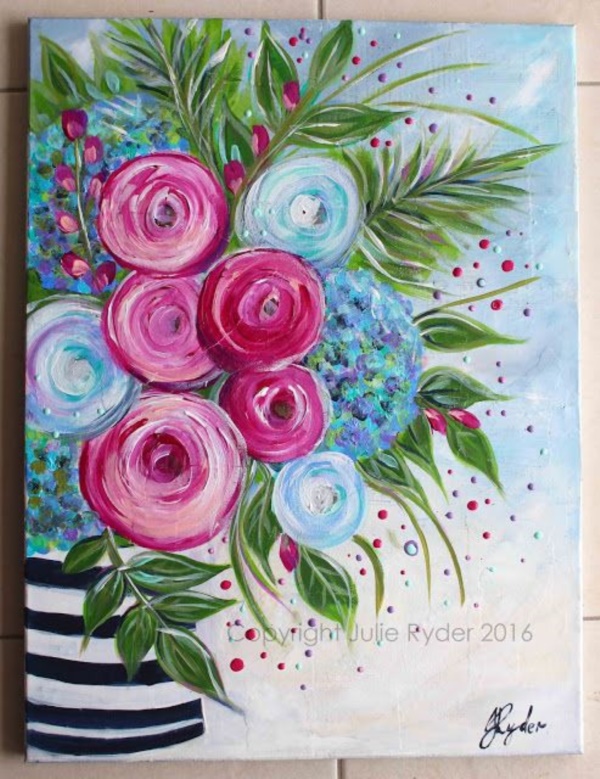 45+ Easy Flower Painting Ideas For Beginners Buzz Hippy