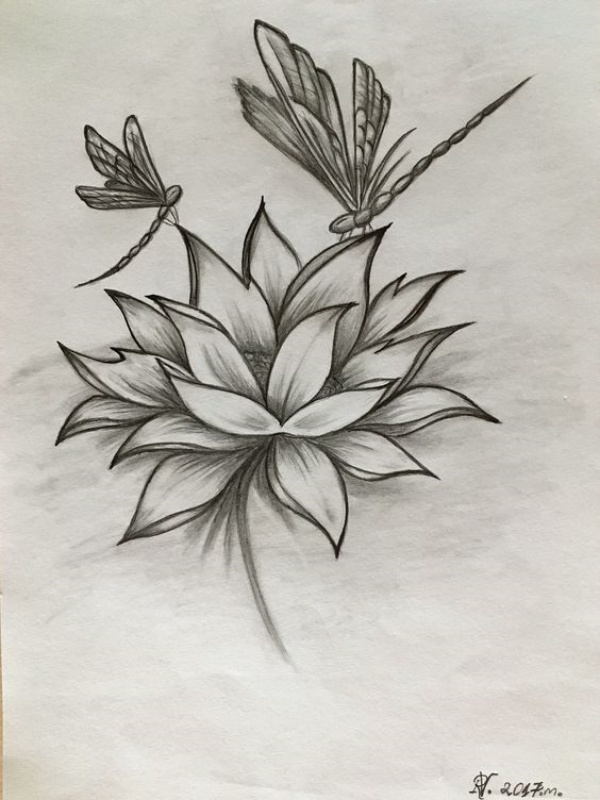 35 Easy Pencil Drawings Of Flowers For Inspiration - Buzz Hippy