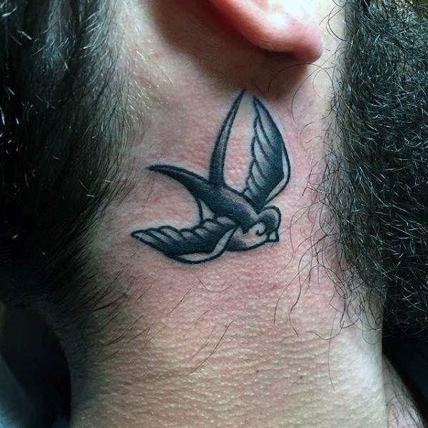 Cute Sparrow Tattoo Designs For Men