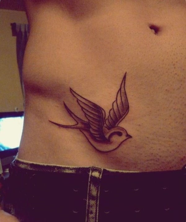 Cute Sparrow Tattoo Designs For Men