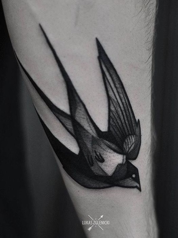 Cute Sparrow Tattoo Designs For Men