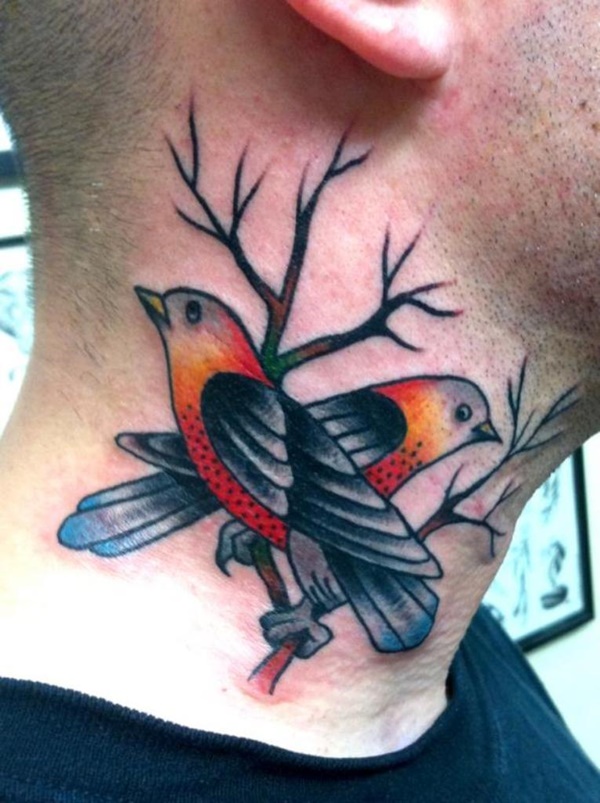 Cute Sparrow Tattoo Designs For Men