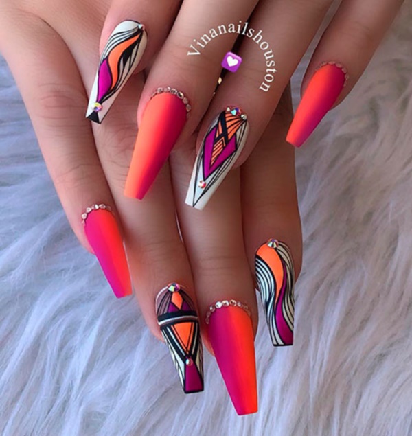 gorgeous-short-coffin-nail-designs