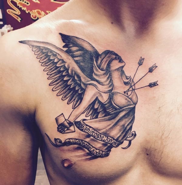 36+ Beautiful Guardian Angel Tattoo Designs - Buzz Hippy