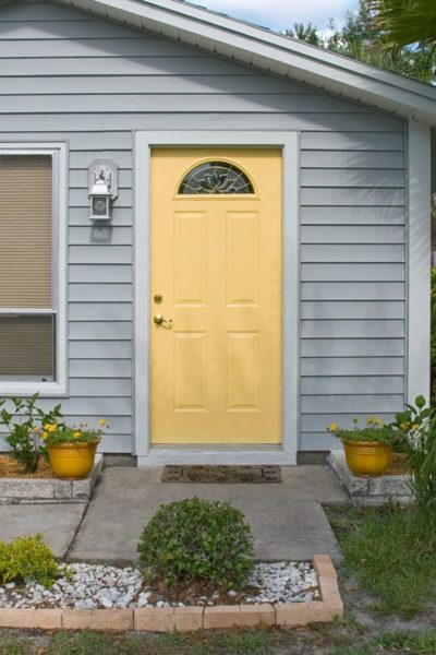 48 Best Grey House Yellow Door Ideas Buzz Hippy 9205