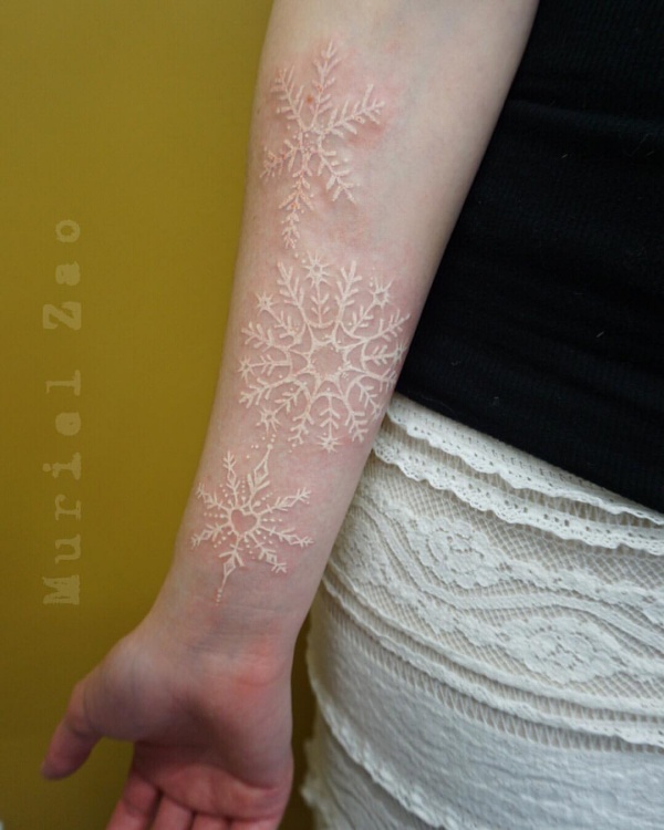 Cool White Ink Tattoo Designs And Ideas