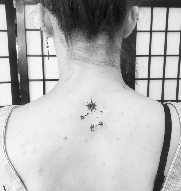 Amazing Libra Constellation Tattoo Designs