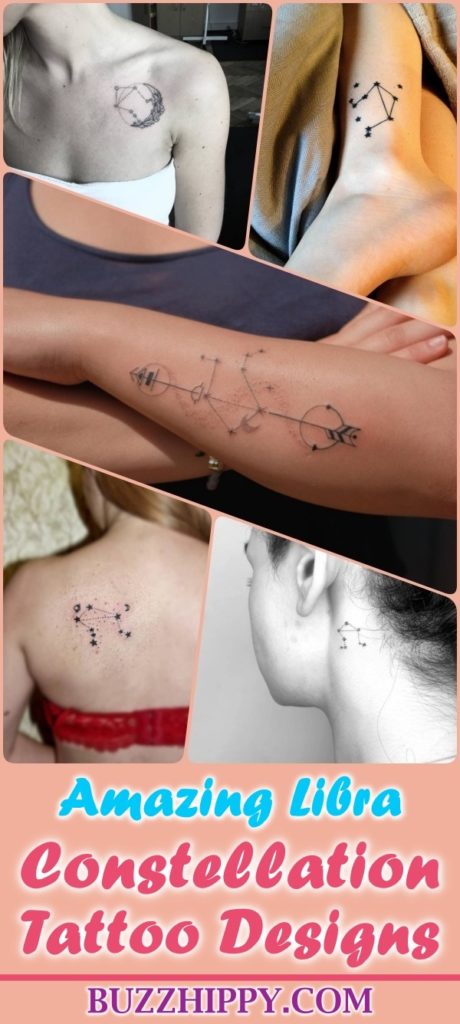 45 Awesome Libra Constellation Tattoo Designs With Meaning