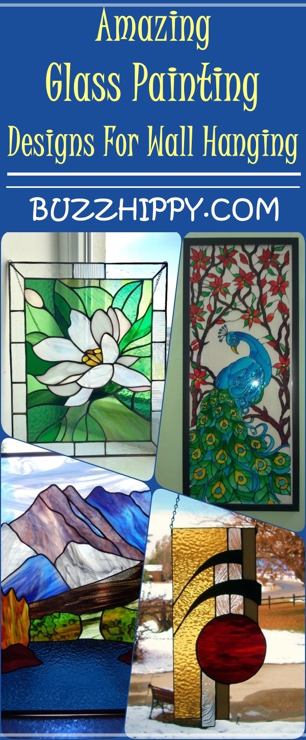 Amazing Glass Painting Designs For Wall Hanging