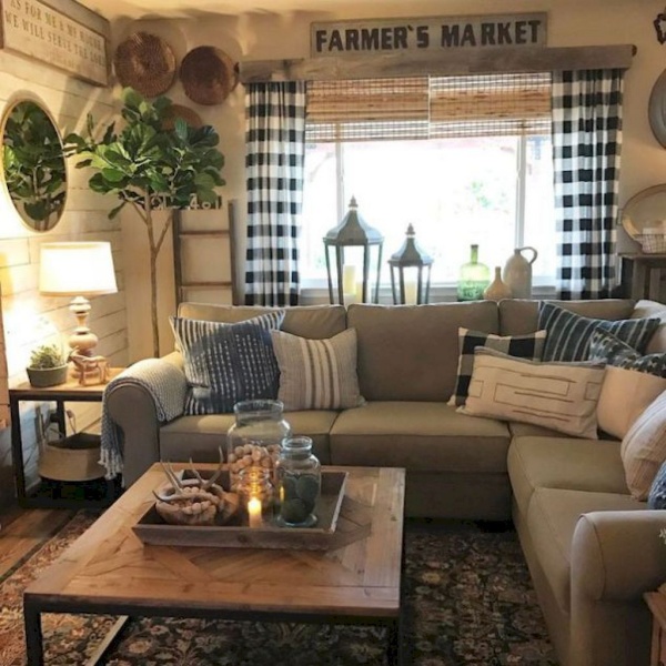 Cozy Farmhouse Living Room Decor Ideas